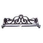 Wand Küchenrollenhalter antikbraun Gusseisen Landhausstil