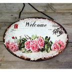 Shabby Blechschild Welcome Willkommen Vintage