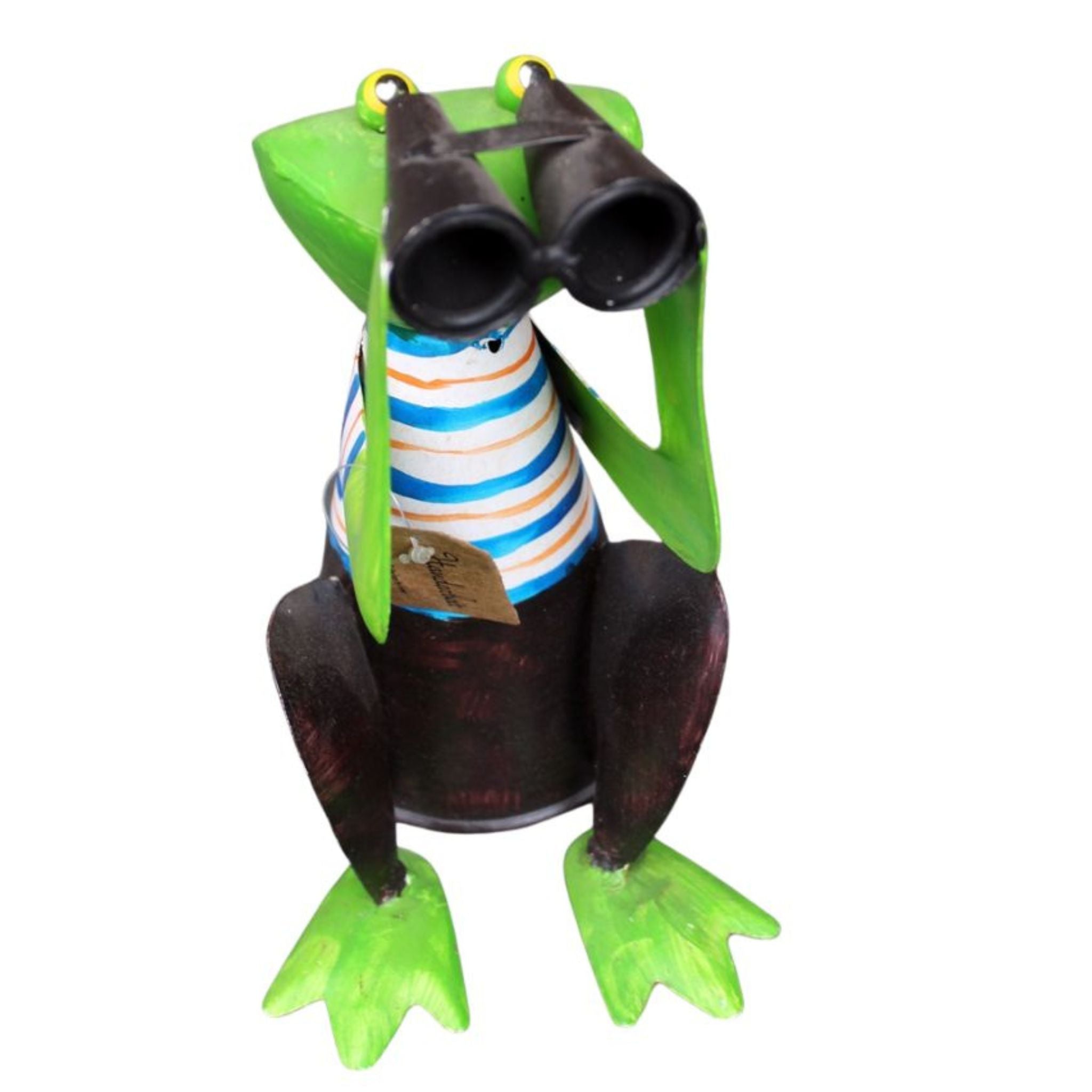 Zaunhocker Frosch mit Fernglas II