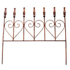 Rankgitter Edelrost mit Herzmotiv, H48 x B53 cm