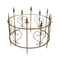 Rankgitter rund Edelrost mit Lilien 77x65 cm (3-teilig)