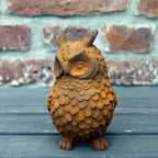 Gartenfigur Uhu Edelrost