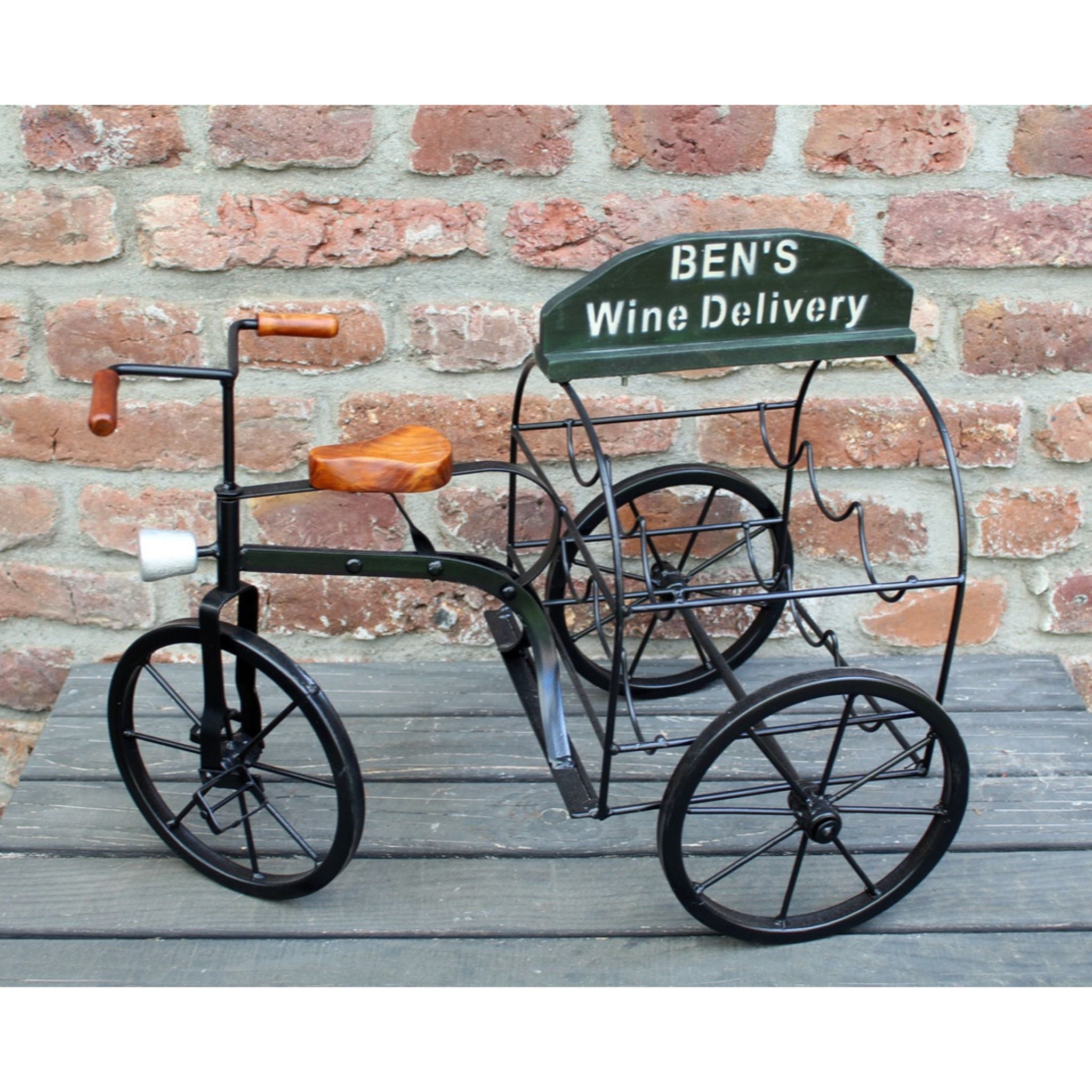 Nostalgie Weinhalter Fahrrad Weinlagerung