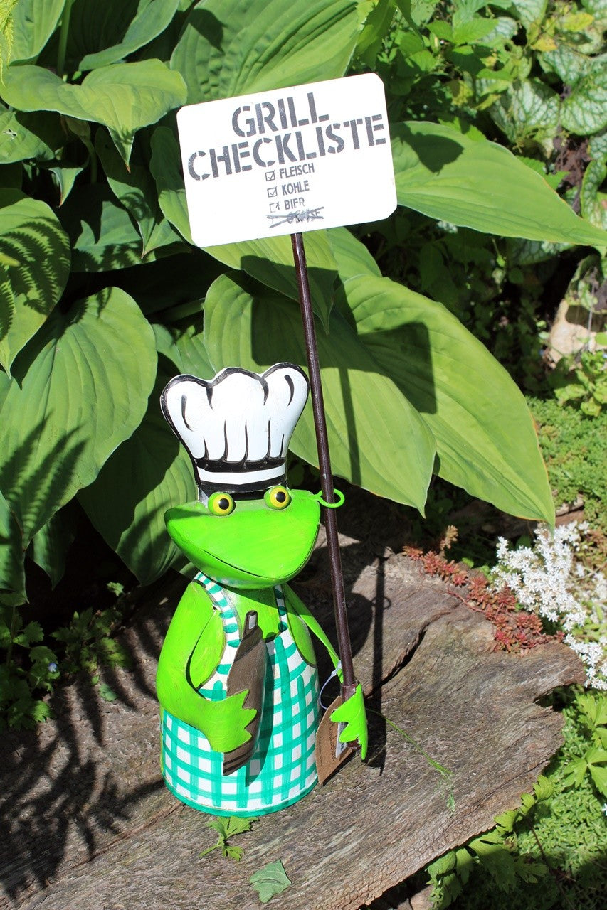 Zaunhocker Frosch Grill Checkliste
