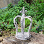 Deko Krone Metall Französische Lilie Vintage 20cm