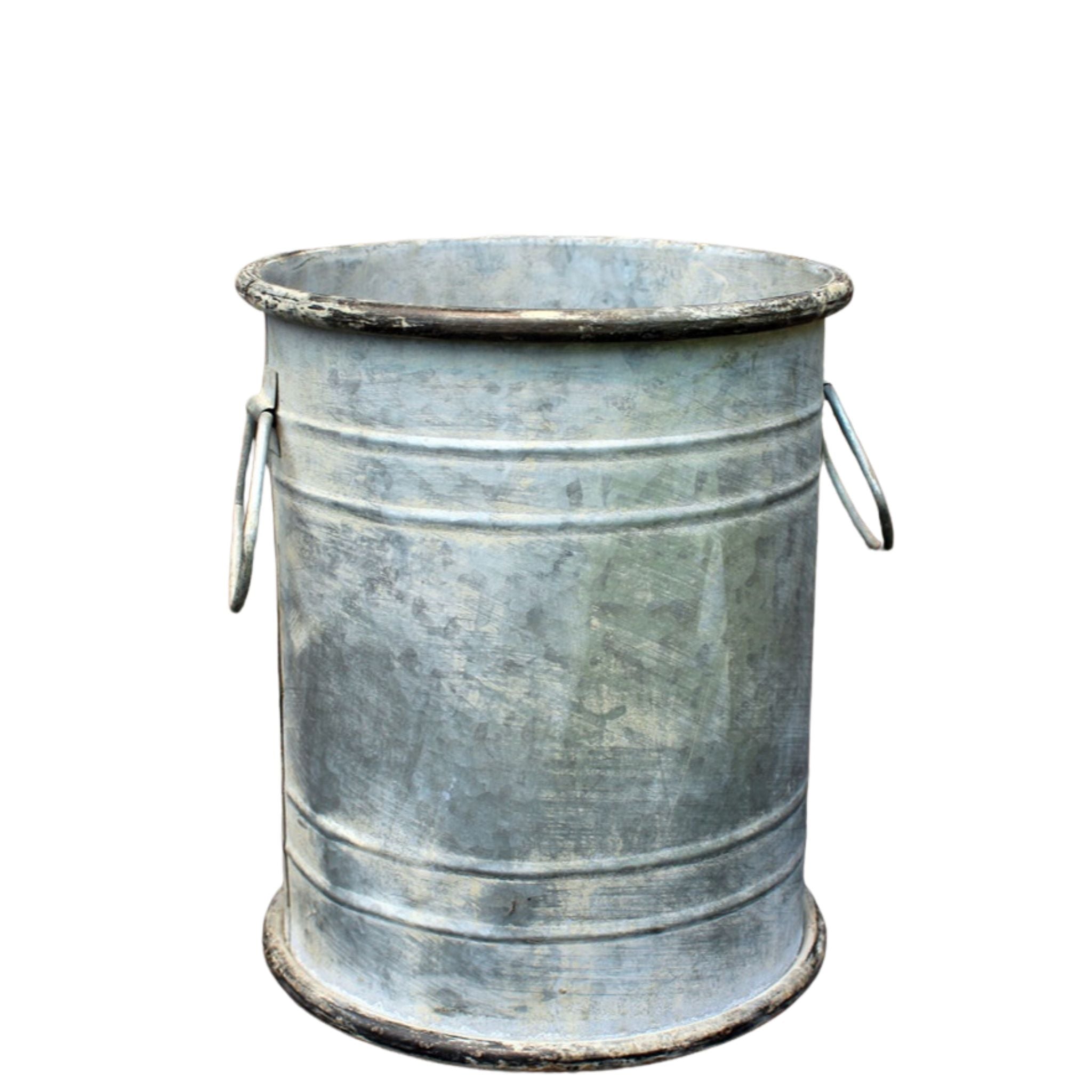 Zink Pflanztopf rund