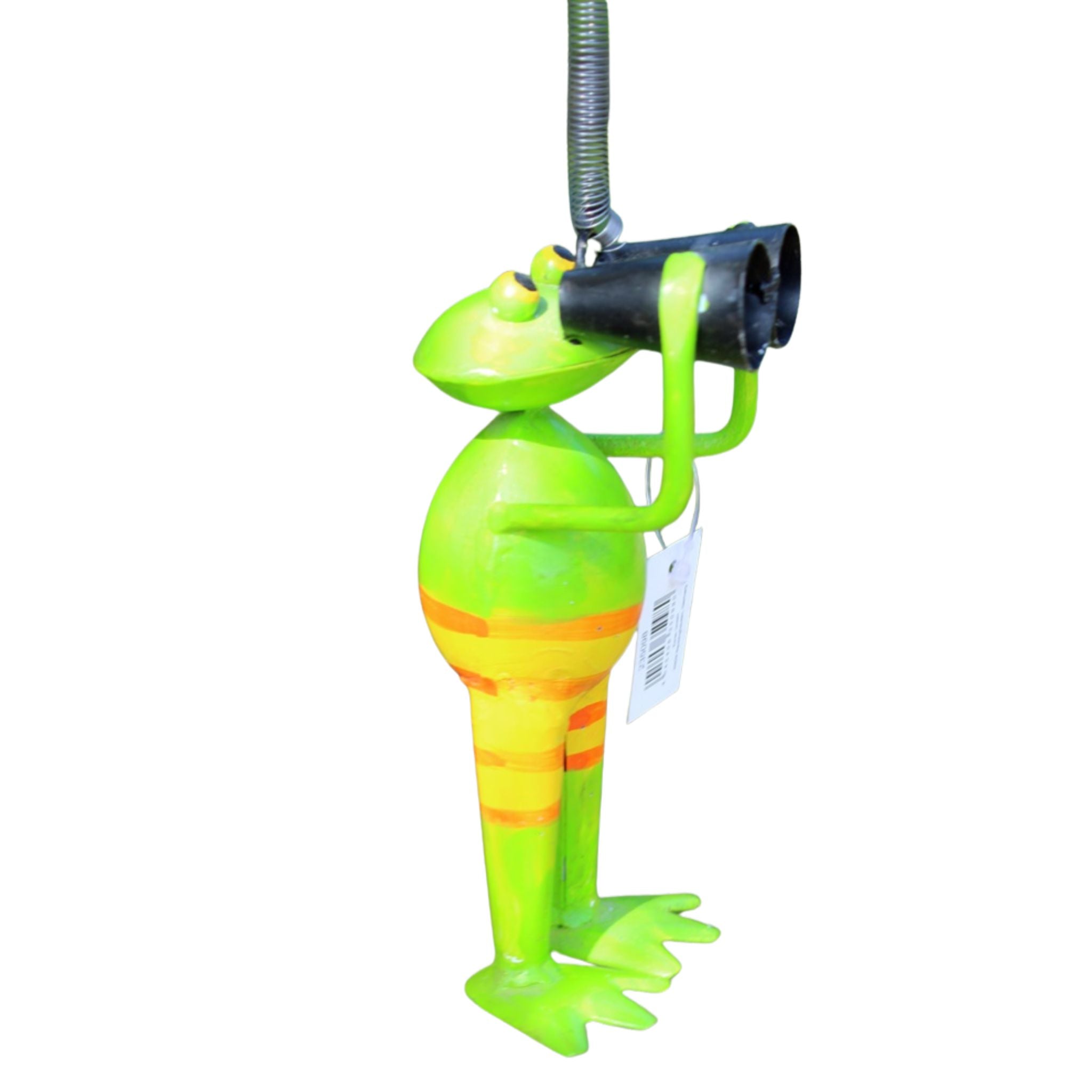 Frosch Spanner hüpfend Gartenfigur