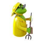 Zaunhocker Frosch mit Gabel