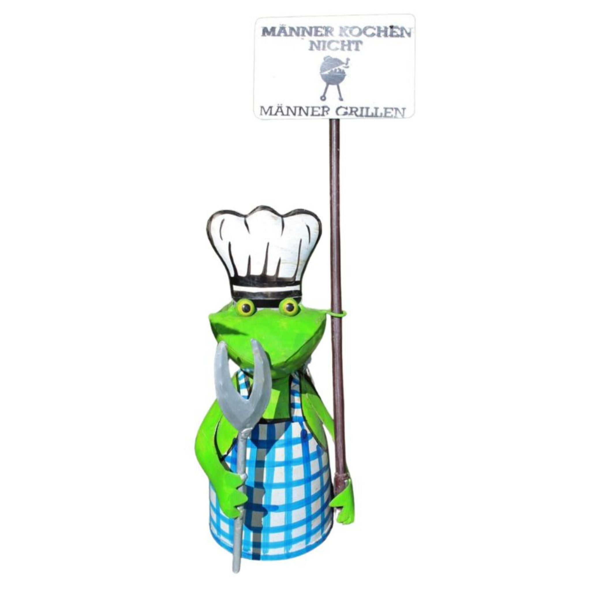 Zaunhocker Frosch Männer grillen