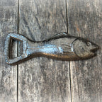 Flaschenöffner Fisch Gusseisen antikbraun maritim Kapselheber
