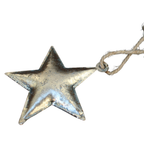 Metallstern gold Shabby Chic zum Aufhängen 8 cm