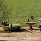 Vogelbad Keramik oval