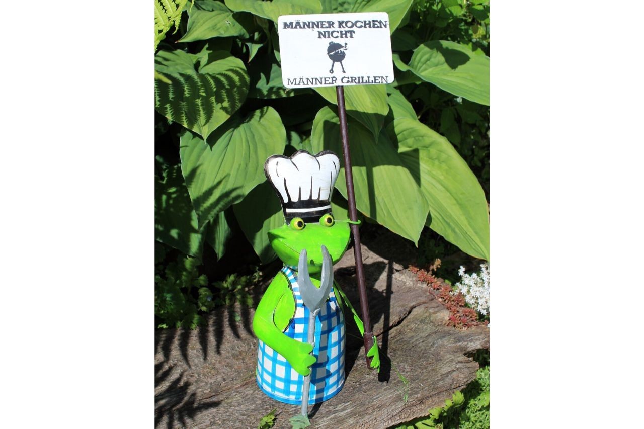 Zaunhocker Frosch Männer grillen