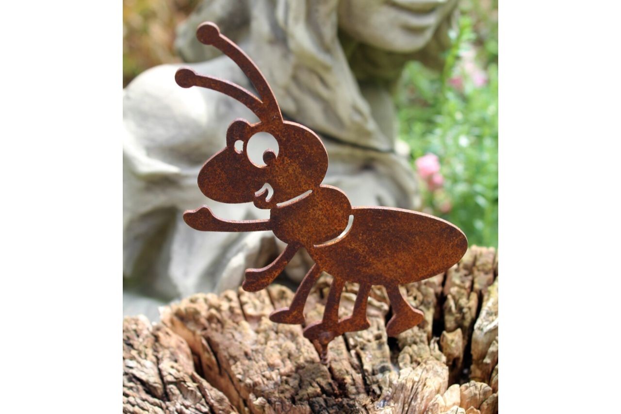 Gartenstecker Ameise Edelrost