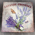 Shabby Blechschild Lavendel Provence II