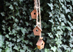 Deko Vogelhäuser Rost zum Aufhängen 3er-Set