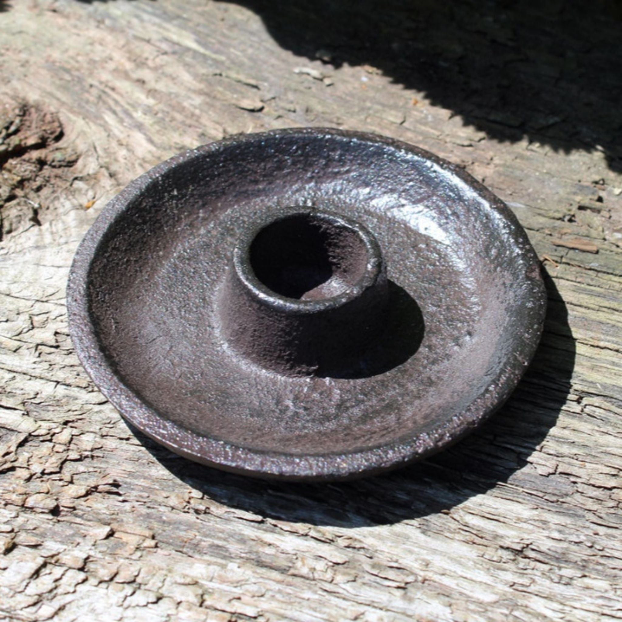 Gusseisen Kerzenhalter Nostalgie Landhaus Antikbraun 9,5cm