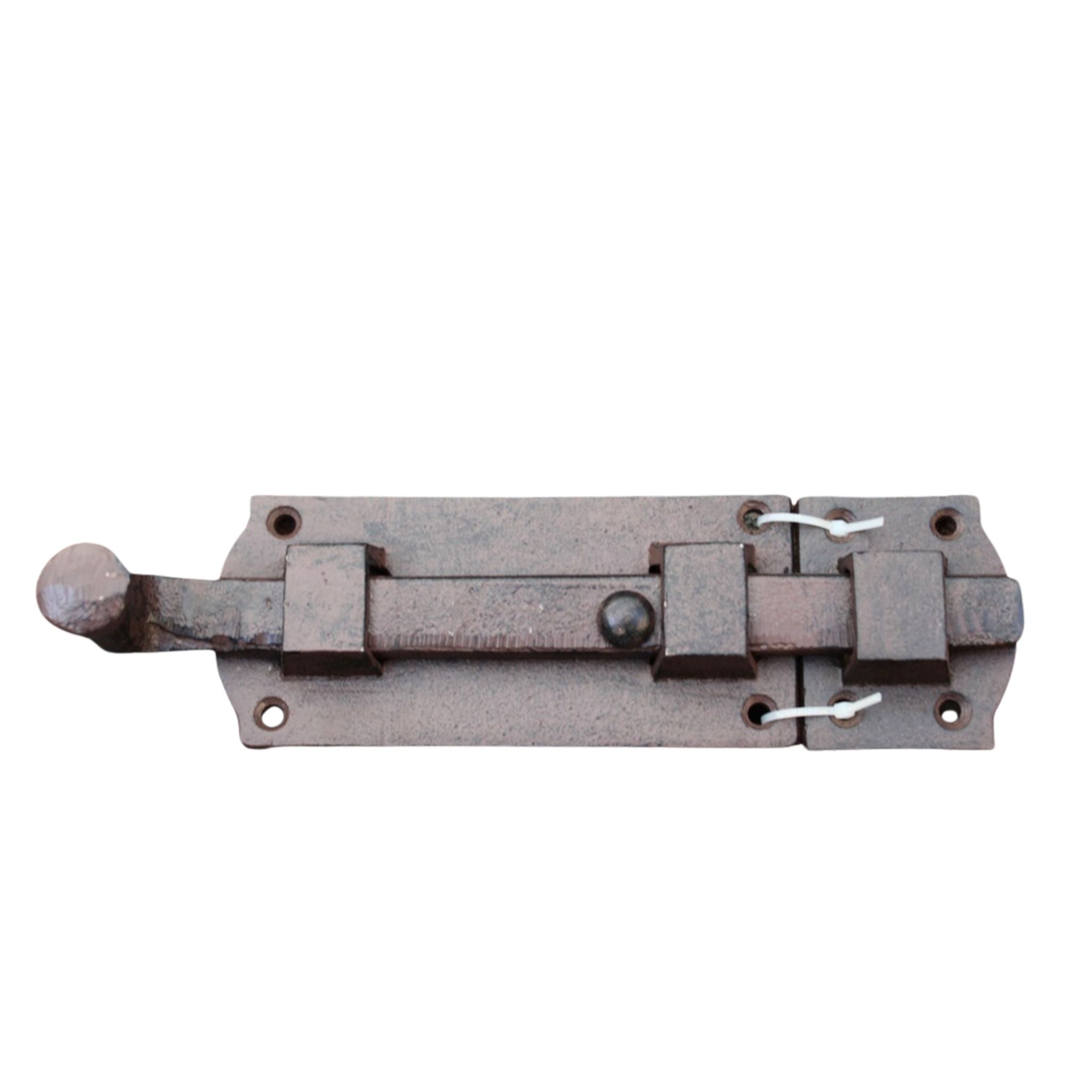 Türriegel Torriegel Gusseisen Antikbraun Nostalgie 23cm