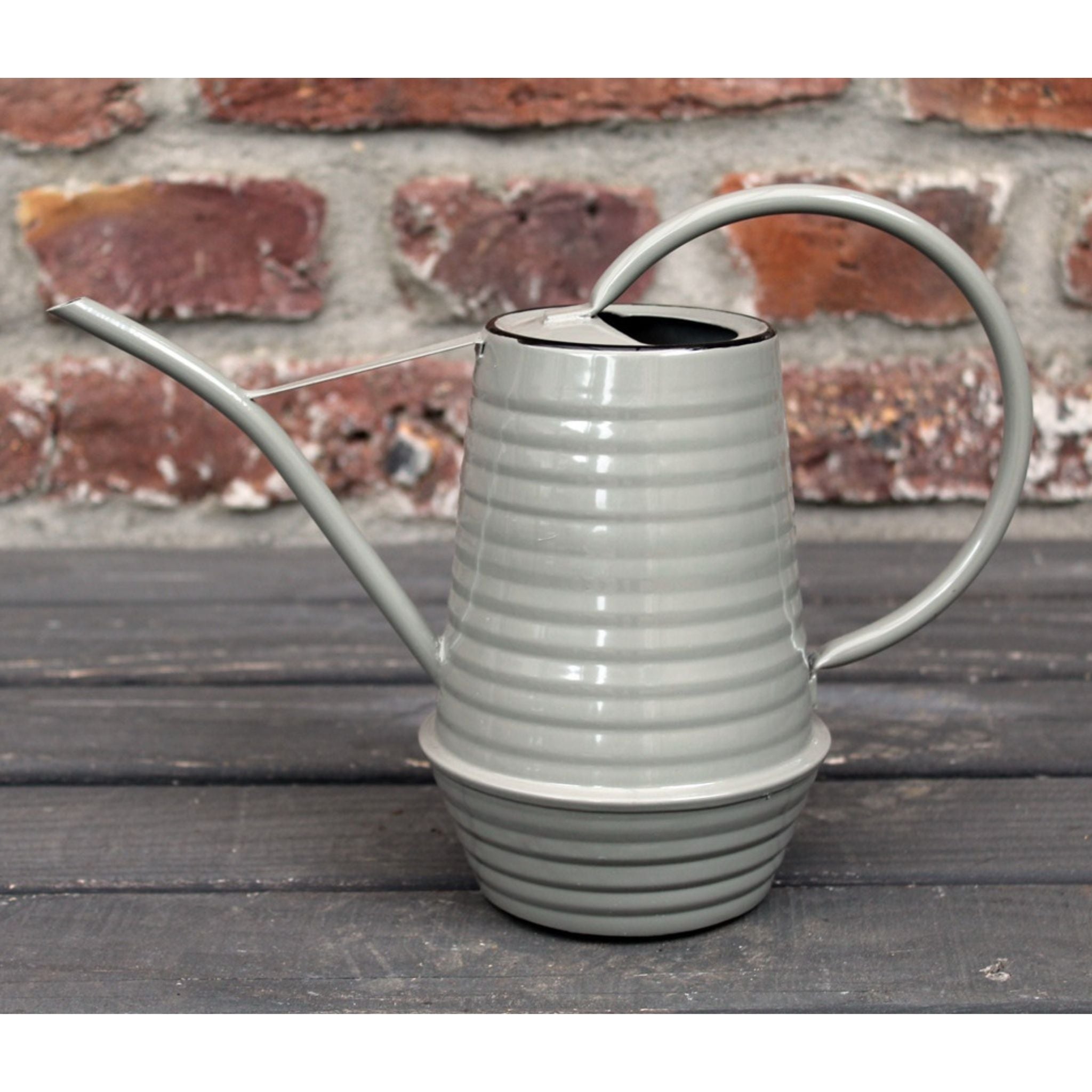 Zimmerpflanzen Gießkanne Grau Metall 0,9l