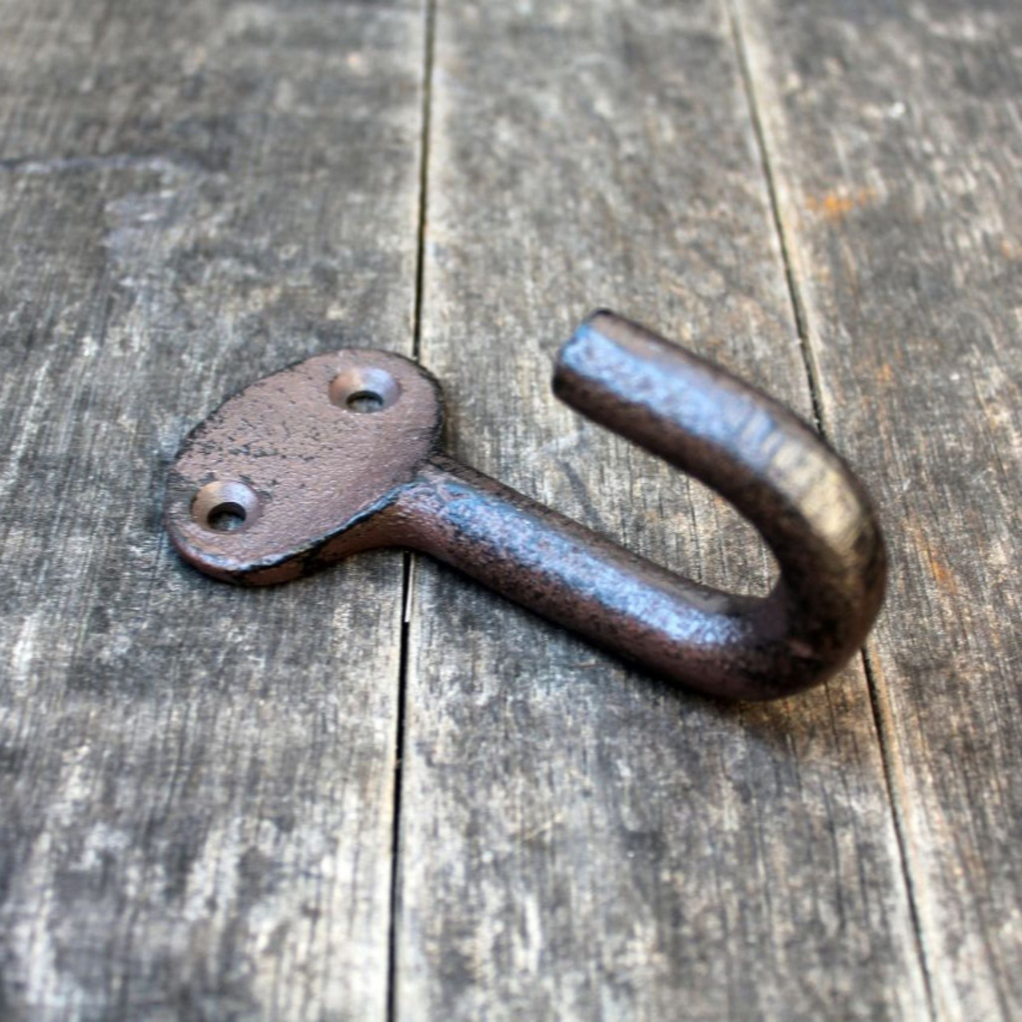 Gusseisen Wandhaken Antikbraun Landhausstil Platte 10cm