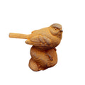 Gartenfigur Vogel auf Stein II