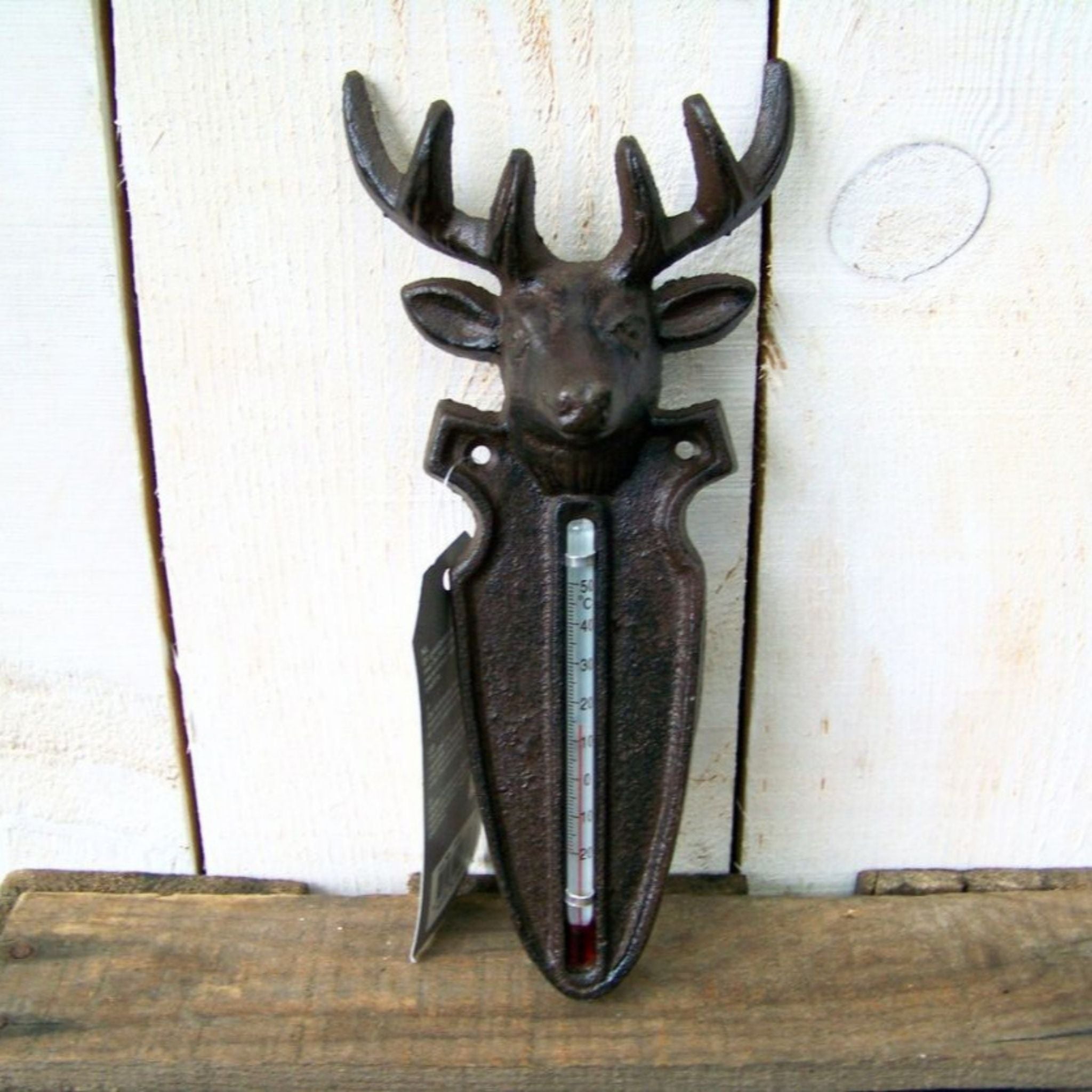 Garten Thermometer Hirsch Gusseisen