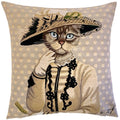Gobelin Kissen Lady Audrey Sofakissen Zierkissen Katze