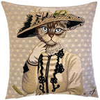 Gobelin Kissen Lady Audrey Sofakissen Zierkissen Katze