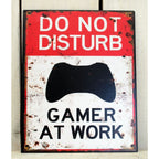 Blechschild Do not disturb - Gamer