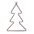 Tannenbaum zum Hängen Edelrost Eisen Landhausstil 35x24cm