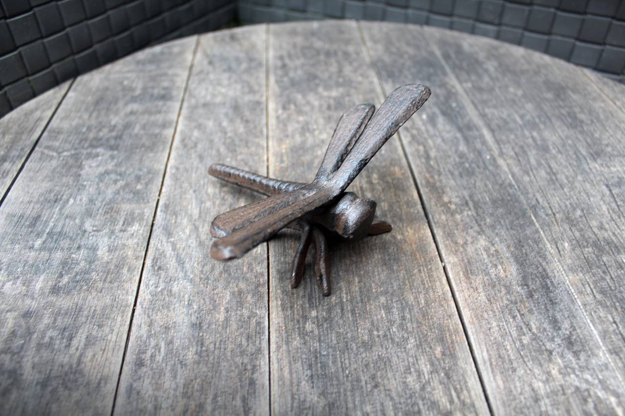 Dekofigur Libelle Gusseisen