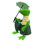 Zaunhocker Frosch mit Sonnenschirm