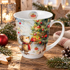 Porzellan Tasse Igel Weihnacht 0,4 L