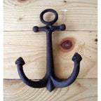 Wandhaken Anker braun groß