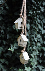 Deko Vogelhäuser Zink zum Aufhängen 3er-Set