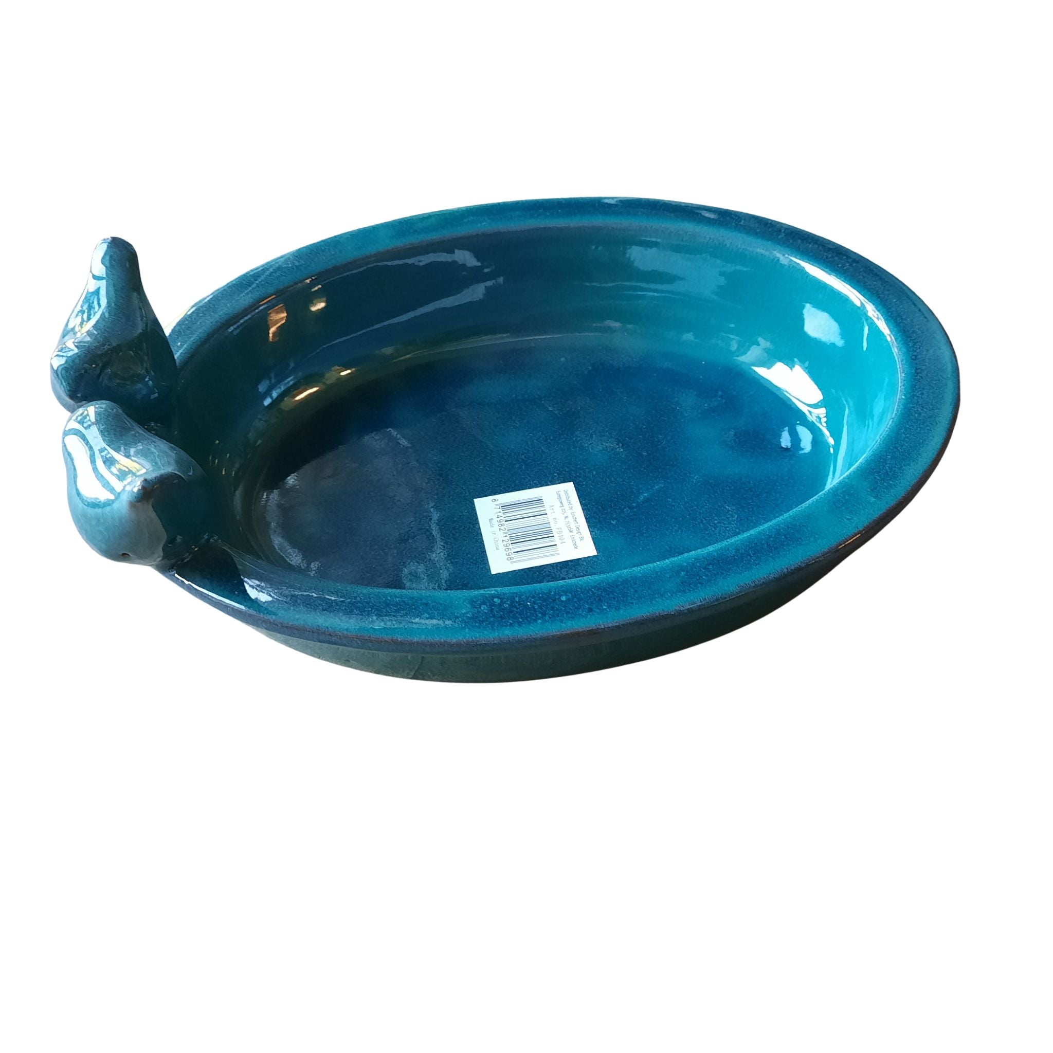 Vogelbad Keramik oval