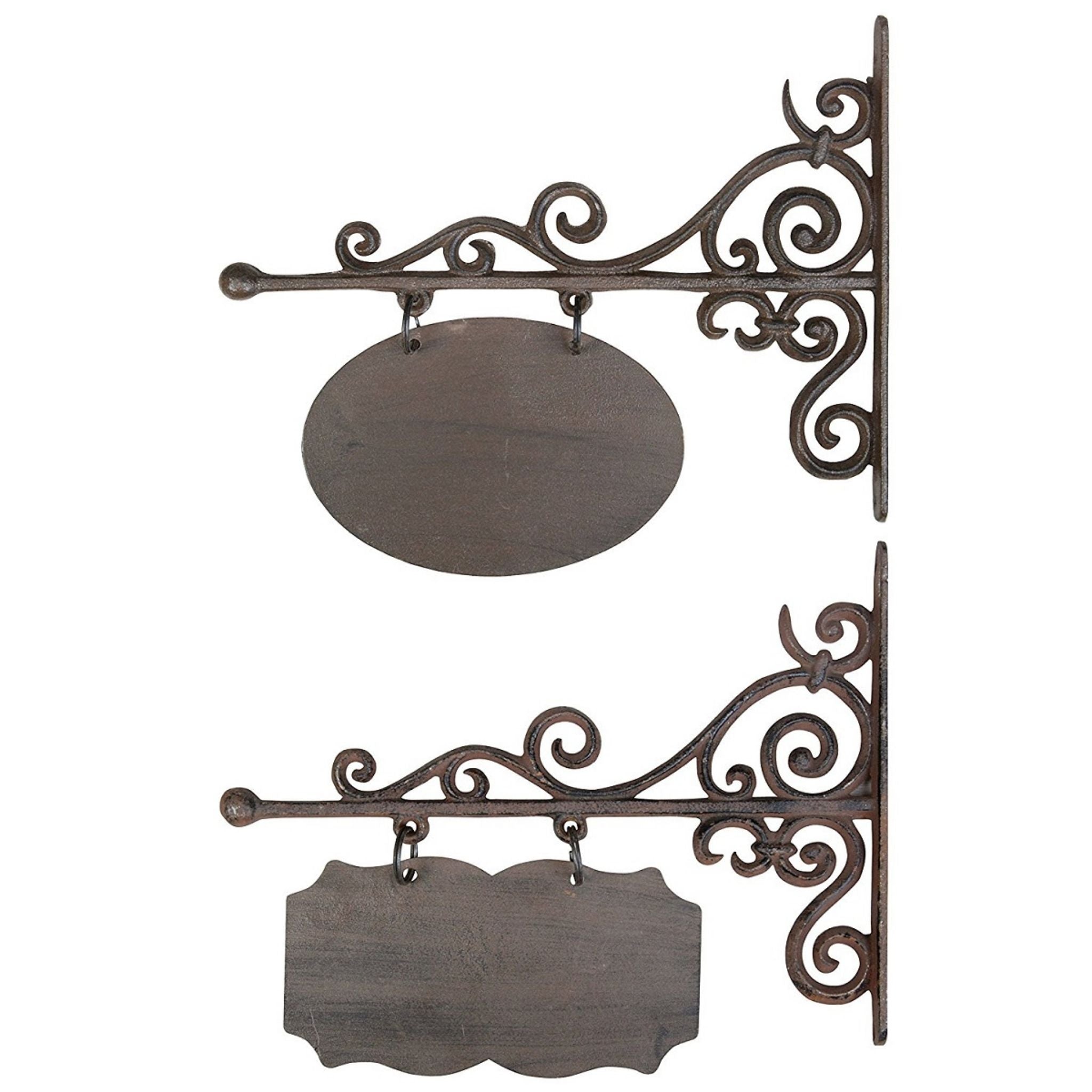 Namensschild Wandschild Gusseisen Nostalgie-Stil