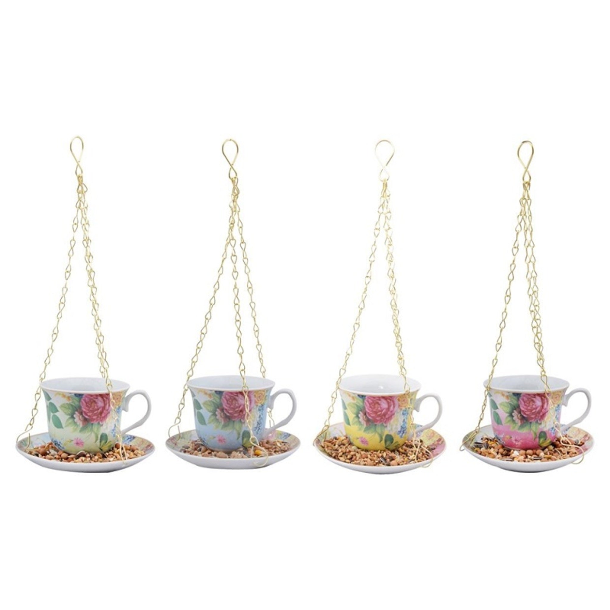 Gartendeko Vogelfutterplatz Teetasse