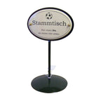 Emaille Stammtisch Tischständer Fußball im Retro-Look