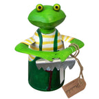 Zaunhocker Frosch mit Rechen