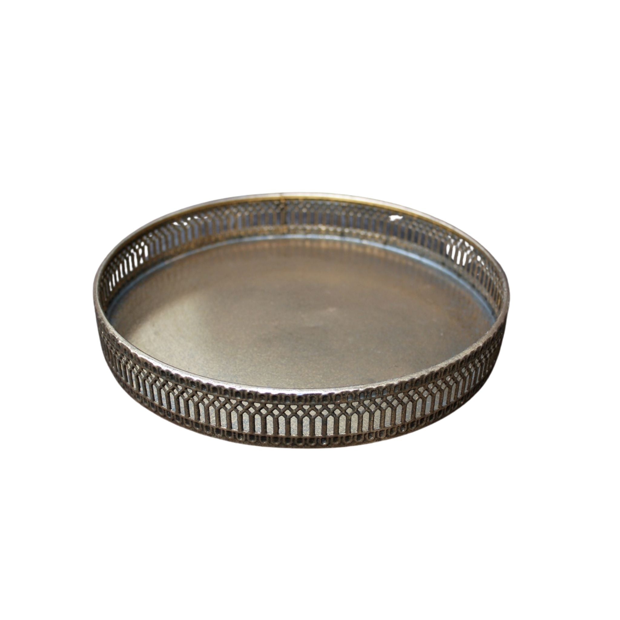 Tablett gold D23cm