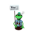 Zaunhocker Frosch Biergarten Sepp Gartenfigur 28cm