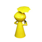 Zaunhocker Frosch mit Regenschirm maritim H26cm