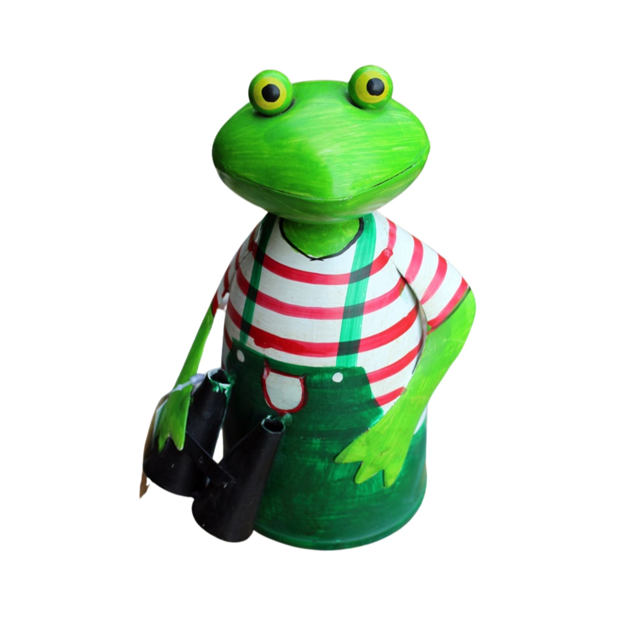 Zaunhocker Frosch Gärtner mit Fernglas