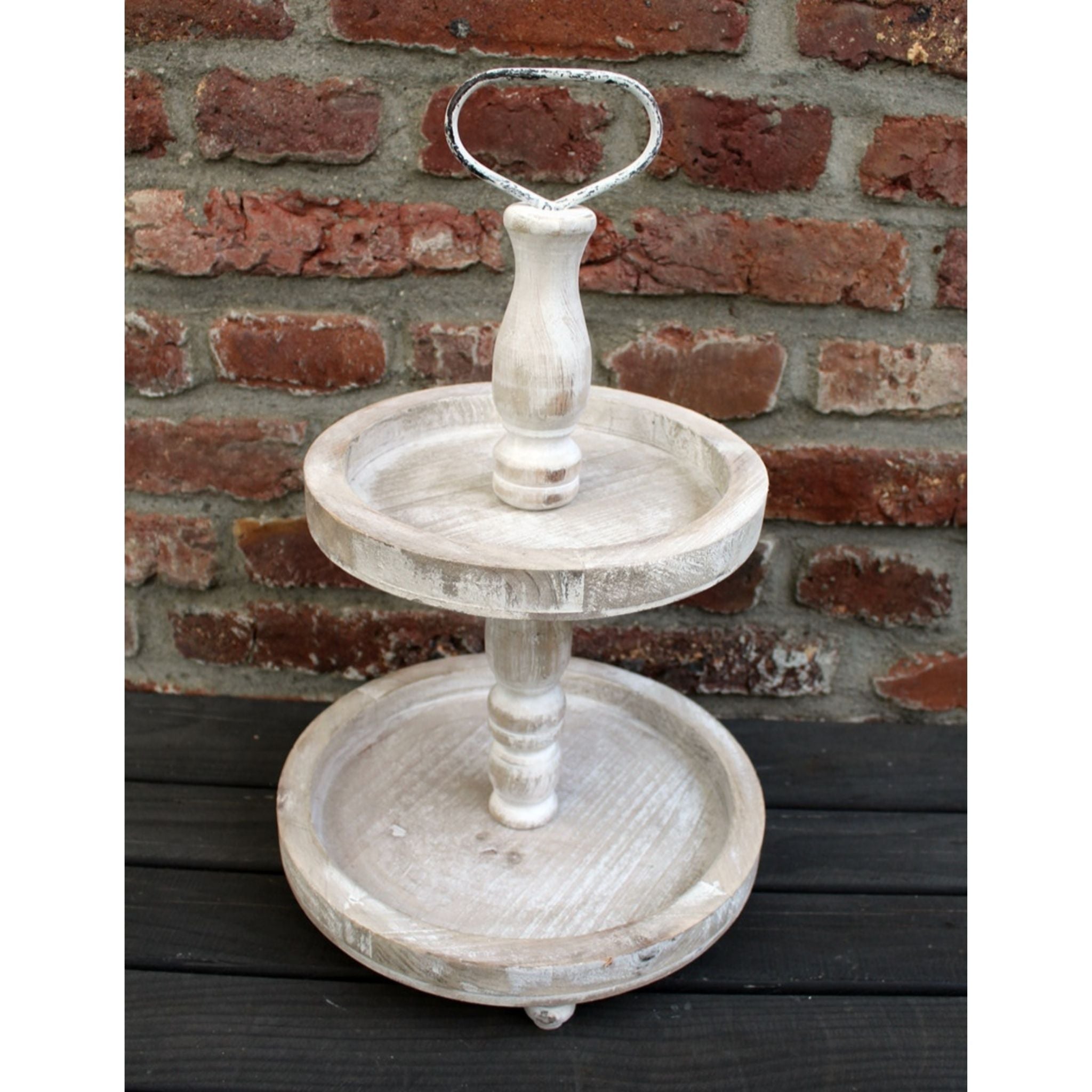 Vintage Etagere H50cm rustikal Used-Look Tischdeko