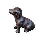 Dekofigur Hund antikbraun