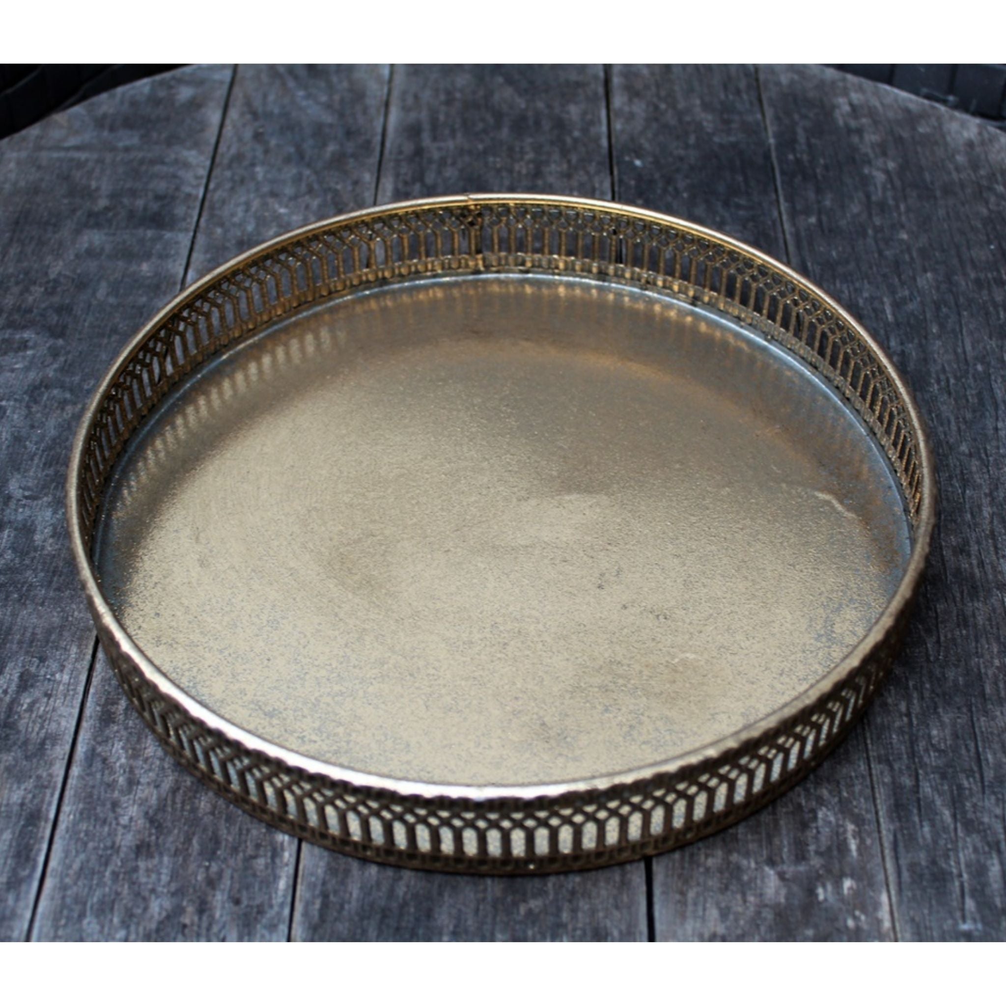 Tablett gold D23cm