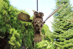 Eule fliegend Hängedeko Gartenfigur