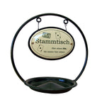 Stammtisch-Ständer Emaille m. Ascher