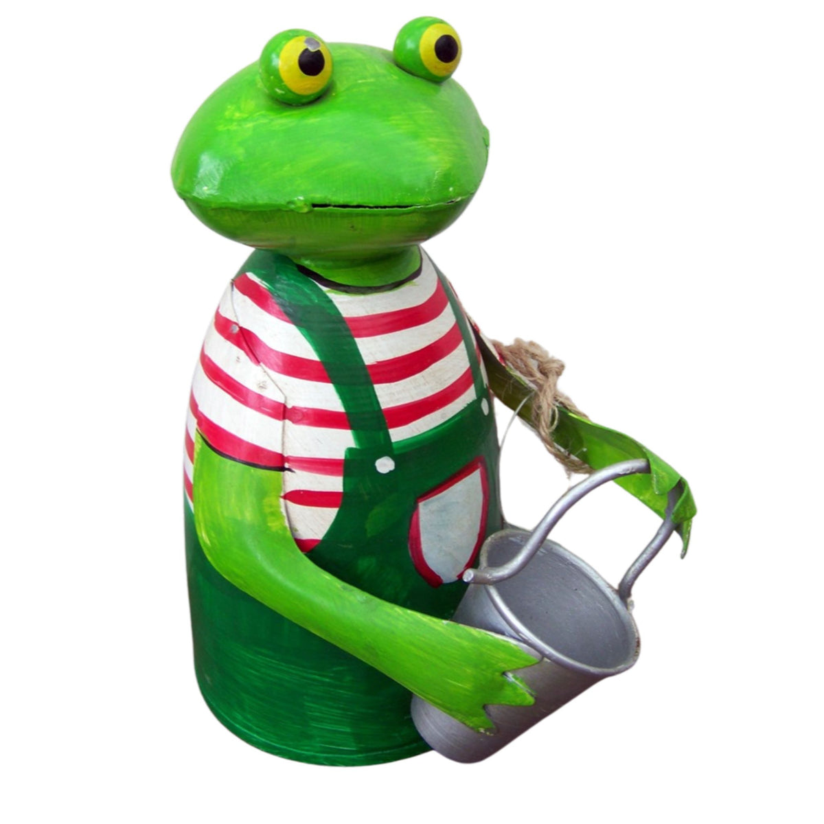 Zaunhocker Frosch mit Eimer